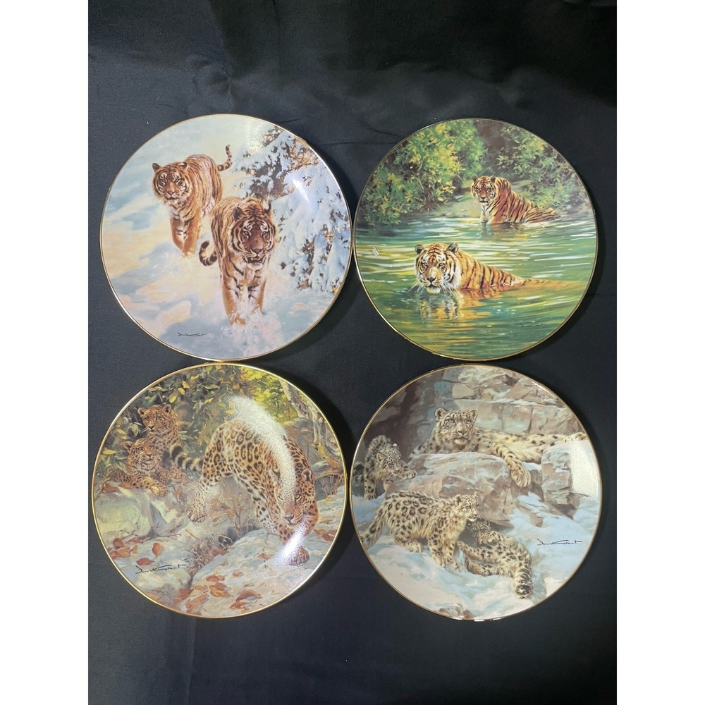 Bradford Exchange Sovereigns of the Wild Plates Lot of 4 Donald Grant 1993